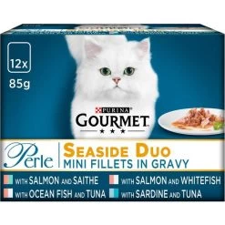 Purina Gourmet Perle Seaside Duo Mini Fillets In Gravy 12x85g