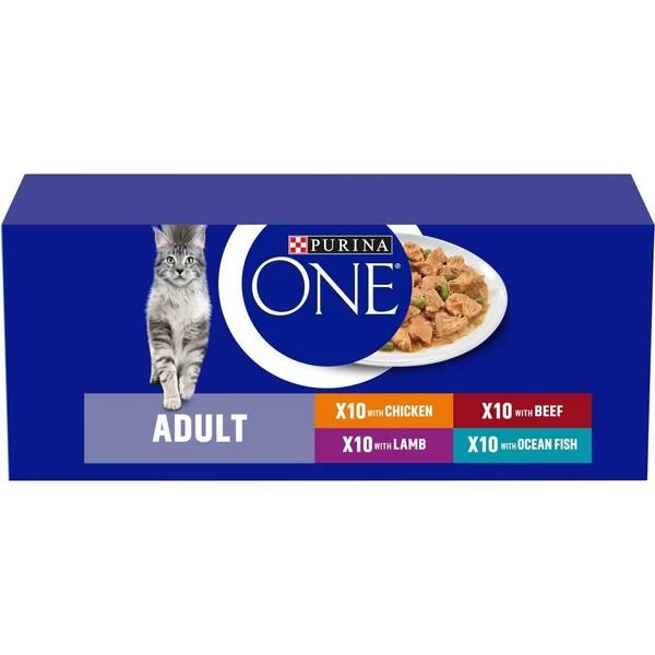 Purina ONE Adult Cat Mini Fillets In Gravy 40x85g - Image 2